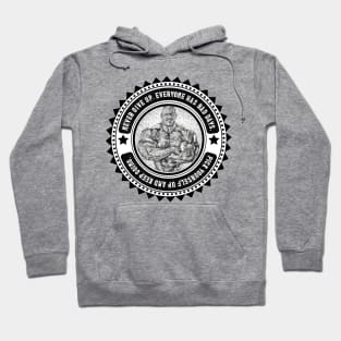 Stylish logo for clothes for bodybuilding fans. Hoodie